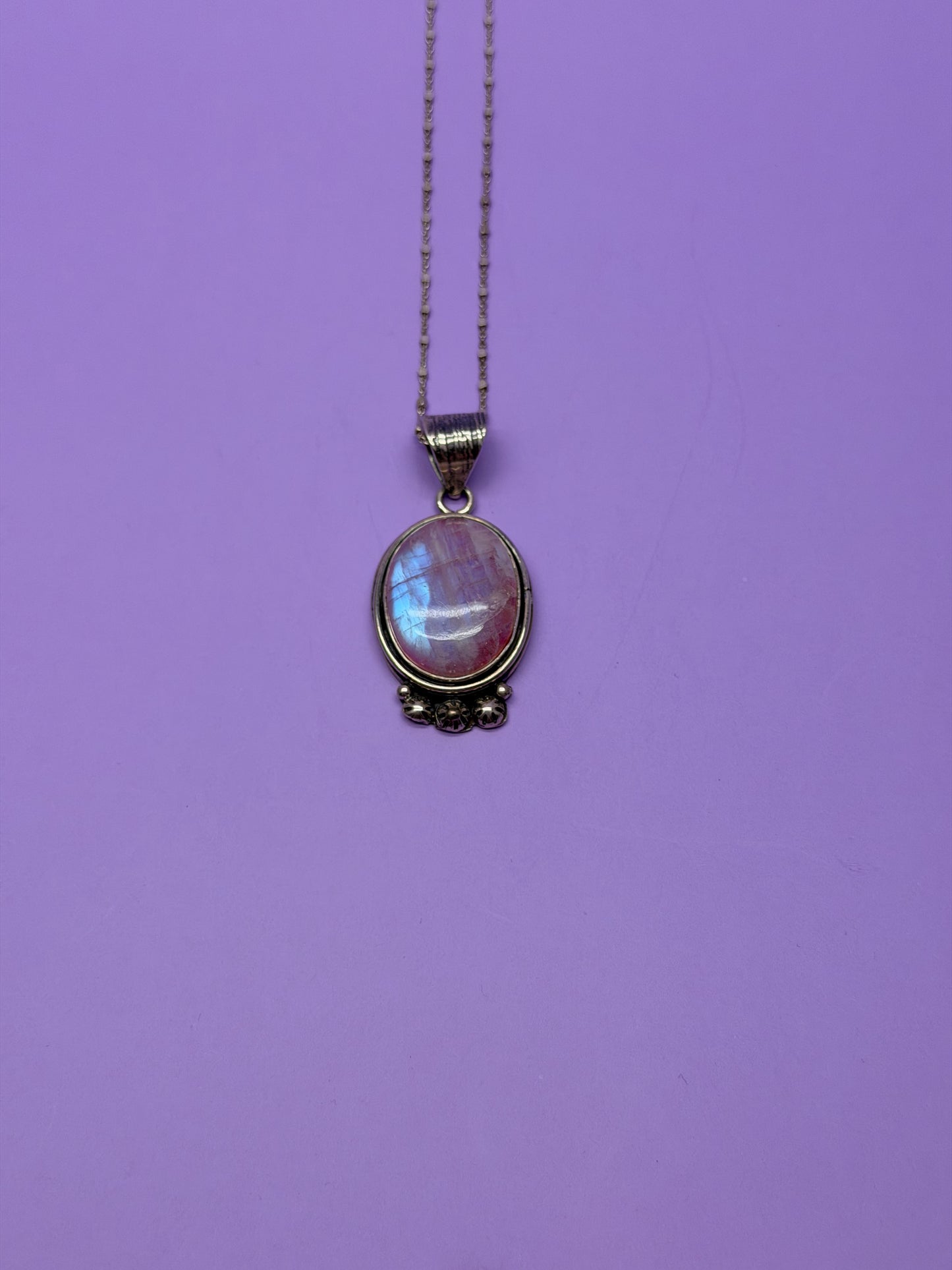 Pink Moonstone Necklace