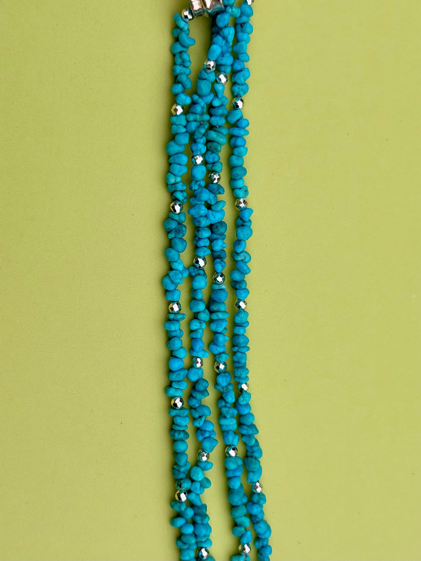 Turquoise Nugget Strand with Mojave Turquoise Pendant