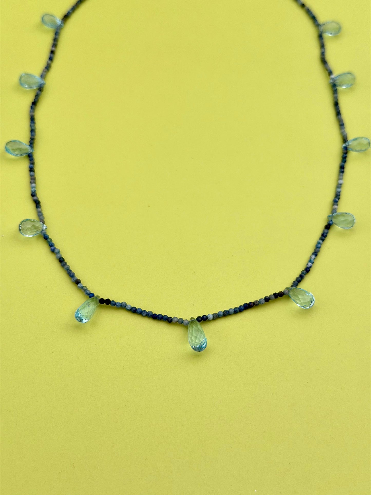 Londone Blue Topaz & Lapis Layering Necklace