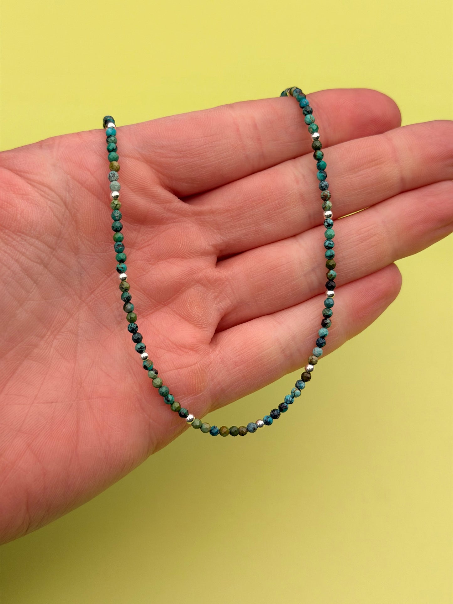Faceted Dainty Turquoise Strand