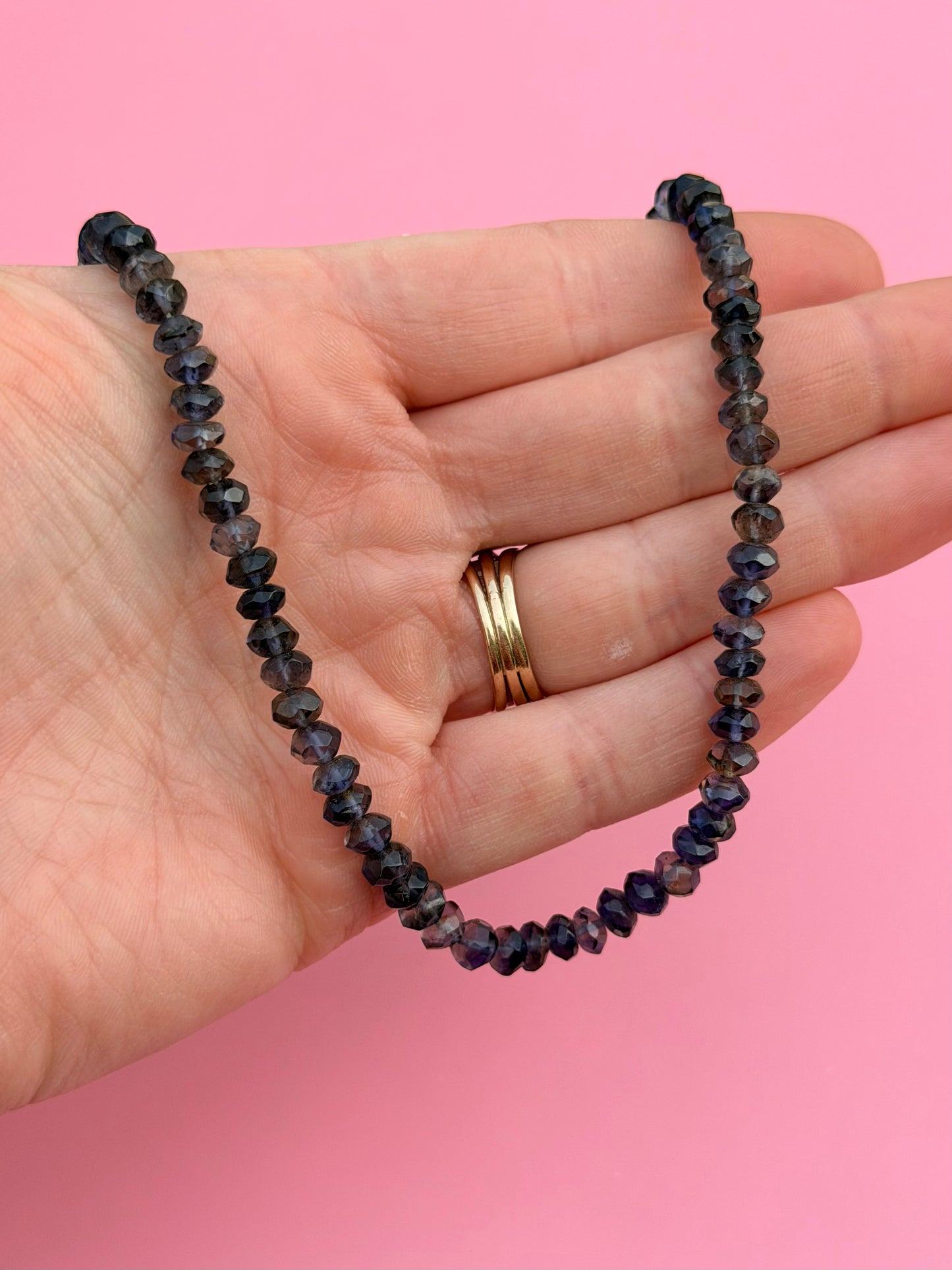 Iolite Roundelle Strand