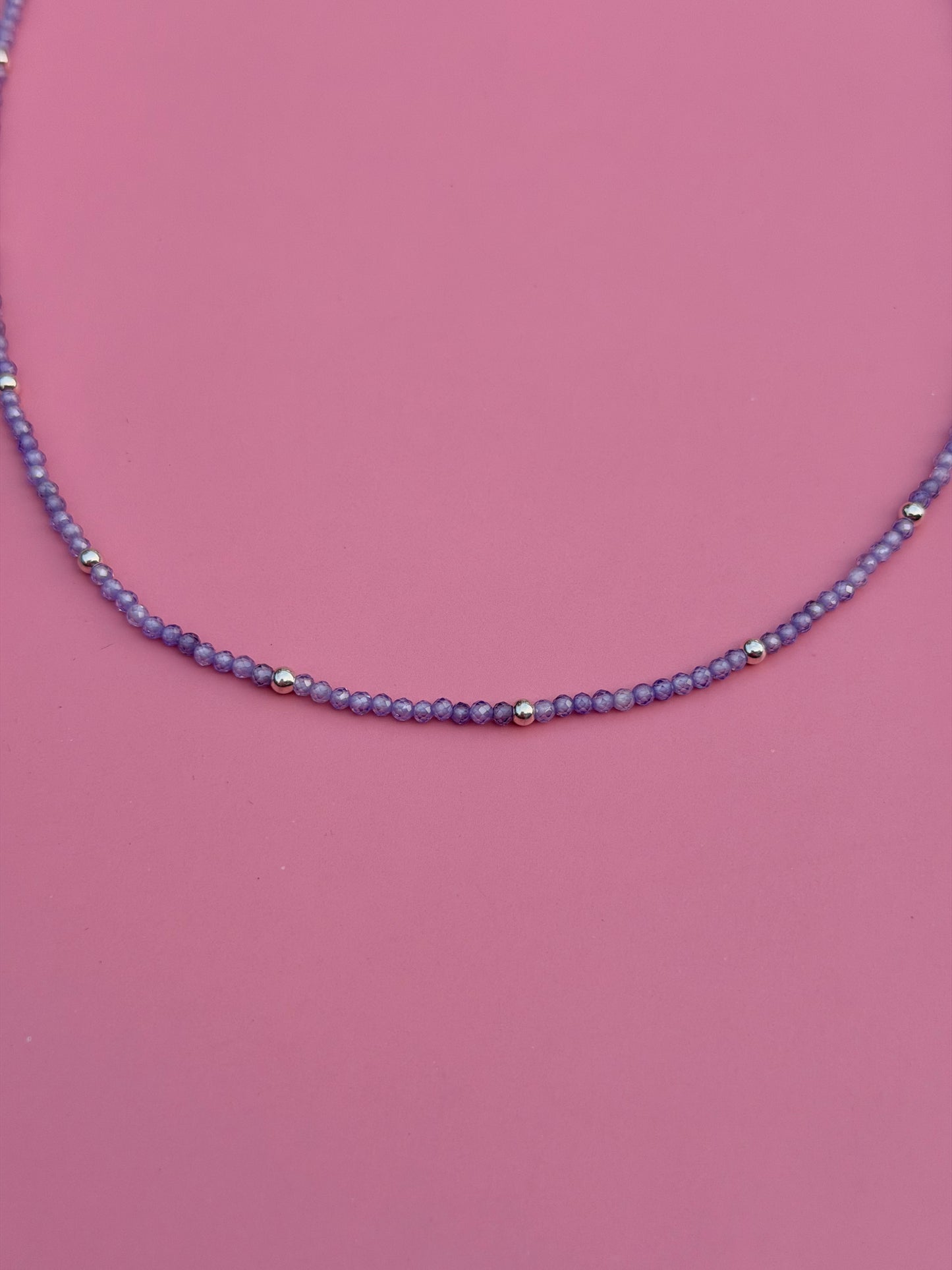 Lilac Zircon Dainty Strand