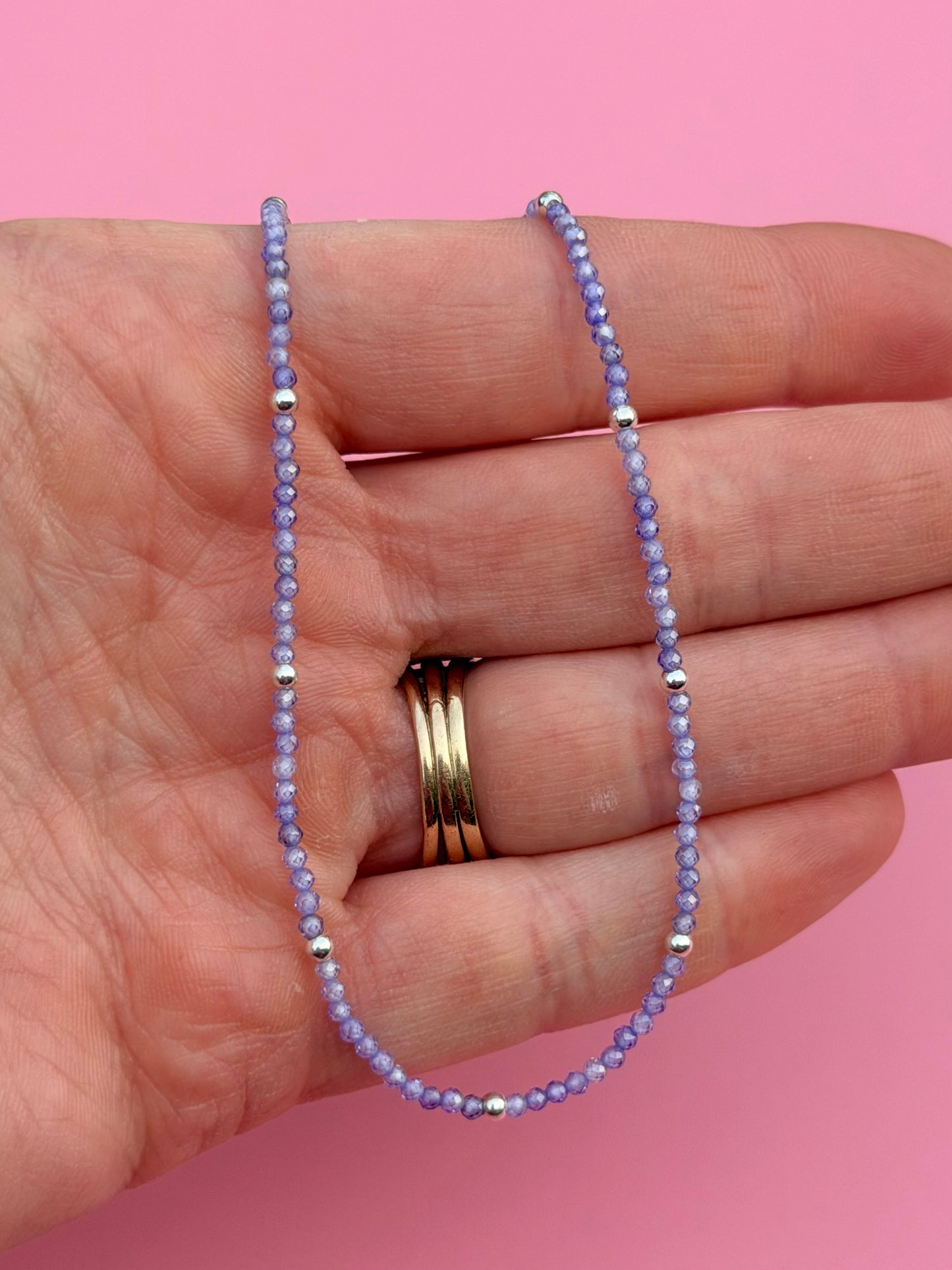 Lilac Zircon Dainty Strand