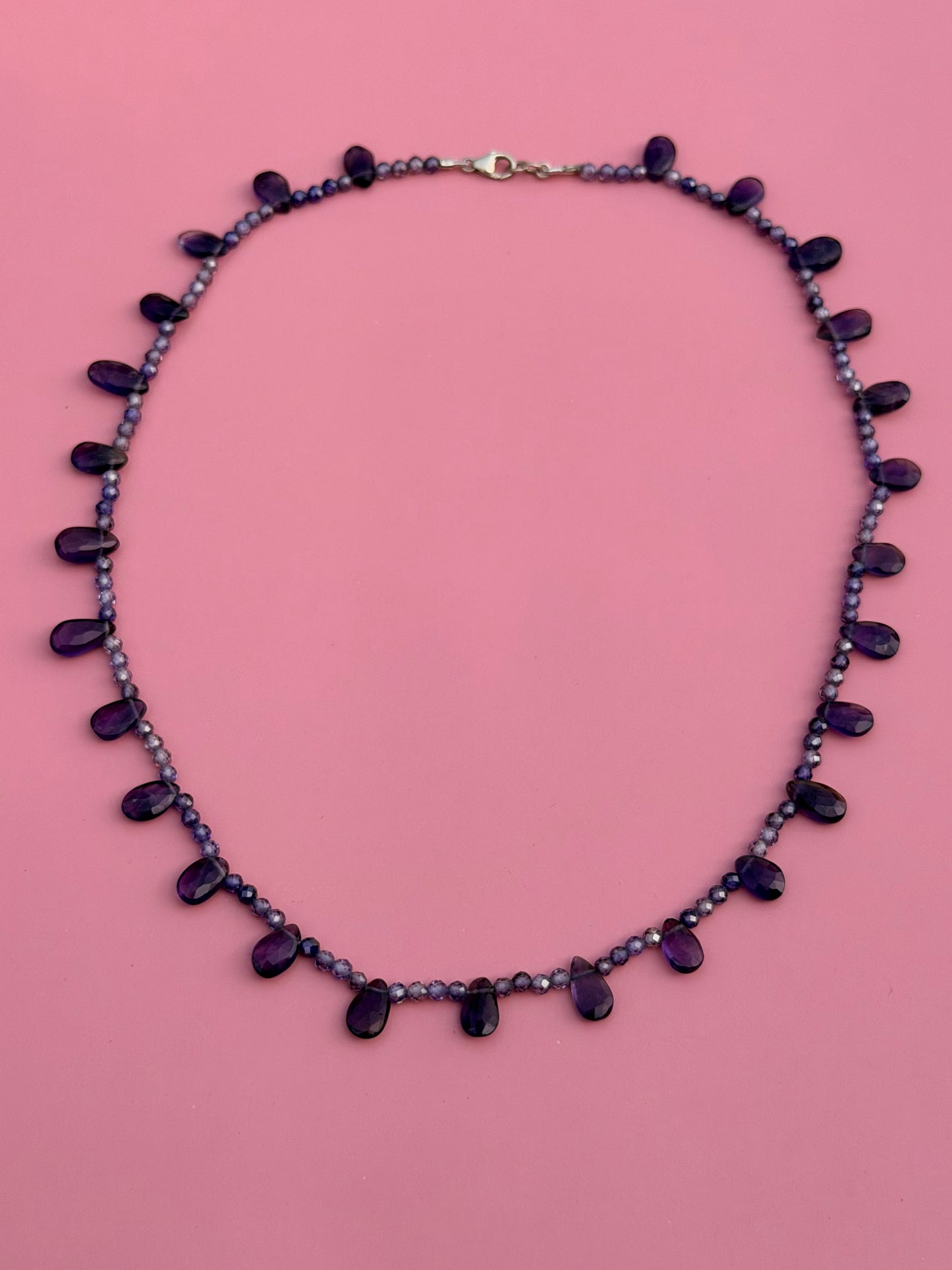 Amethyst Briolette Strand
