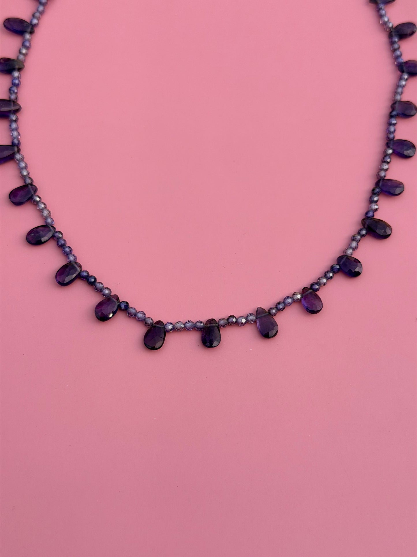 Amethyst Briolette Strand