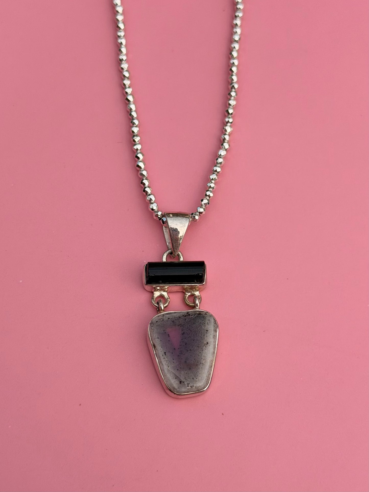 Cape Amethyst & Black Tourmaline Necklace