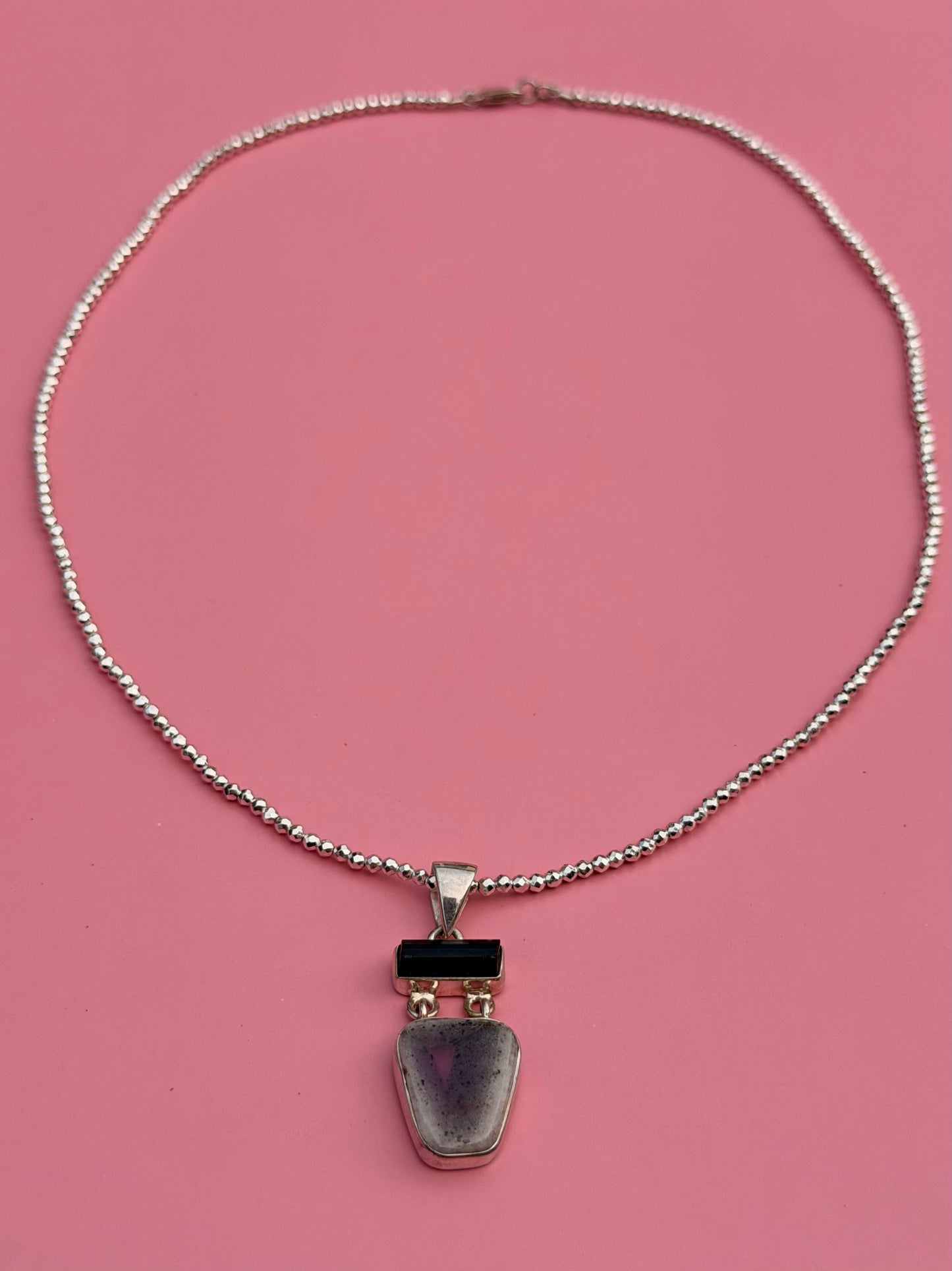 Cape Amethyst & Black Tourmaline Necklace