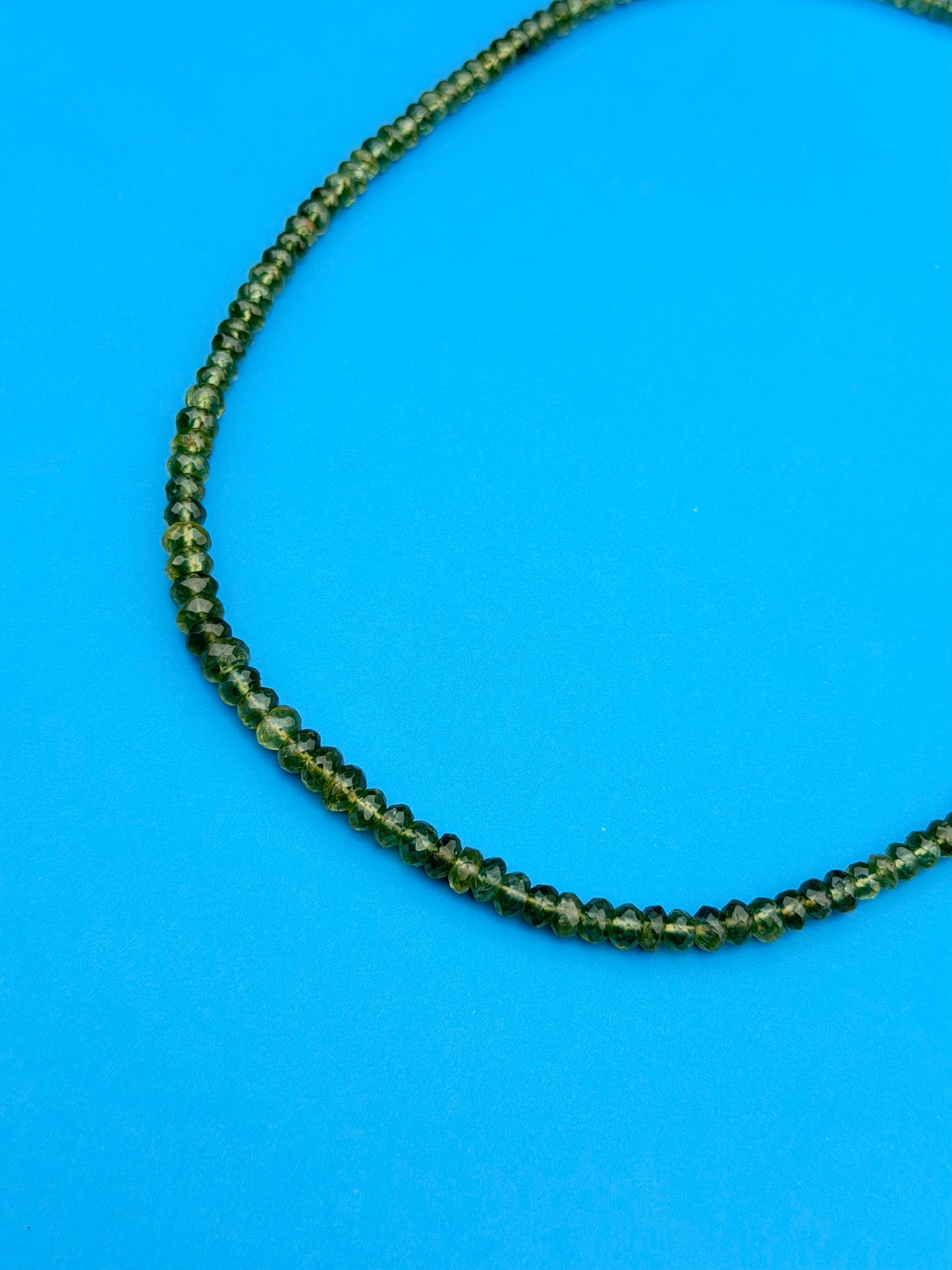 Graduated Green Tourmaline Strand