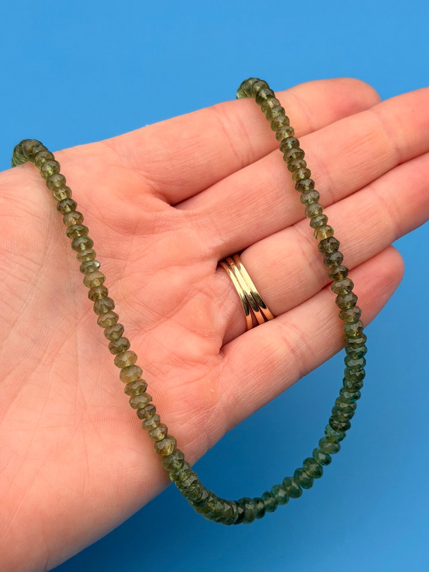 Graduated Green Tourmaline Strand