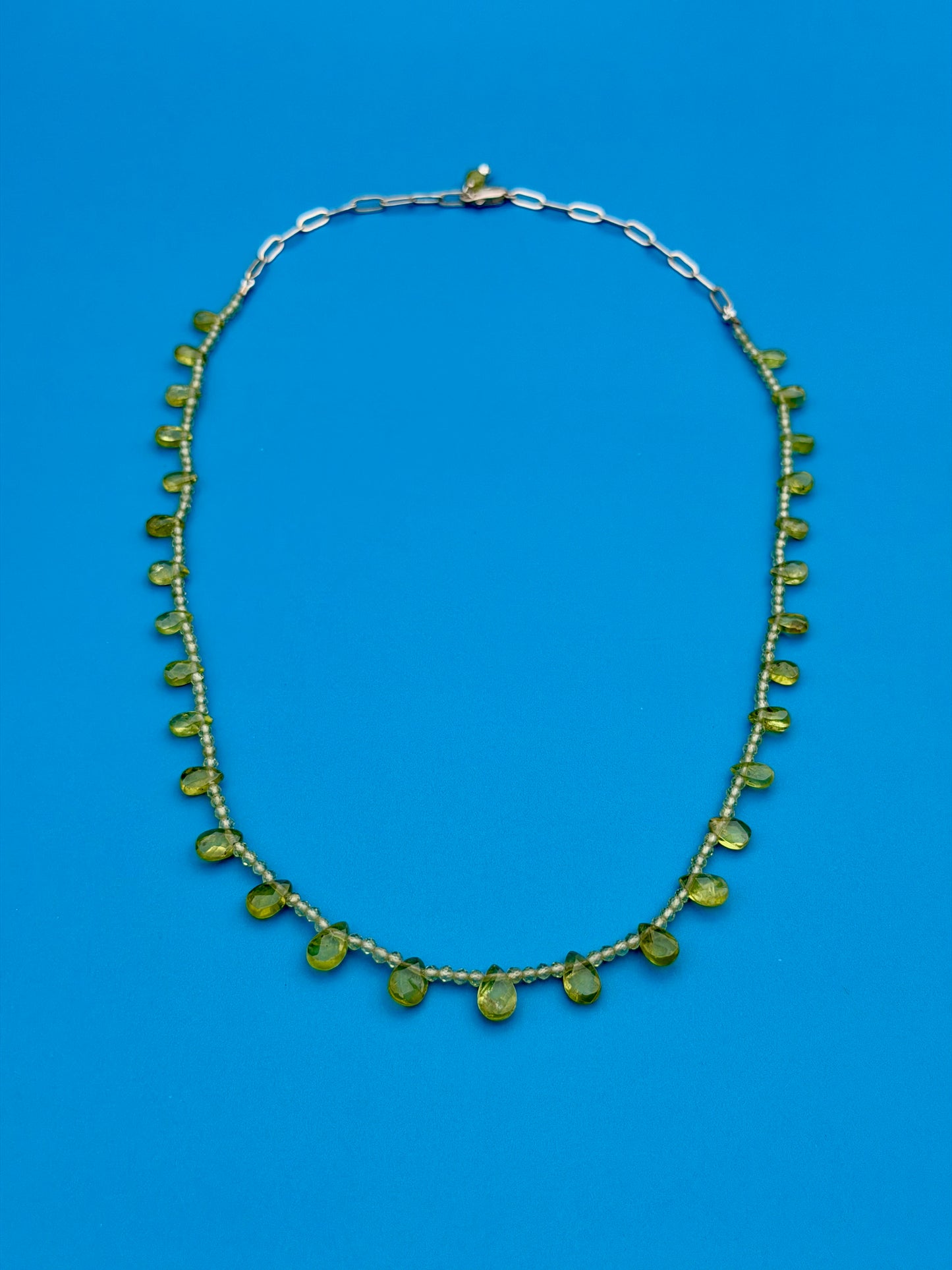 Peridot Briolette Strand