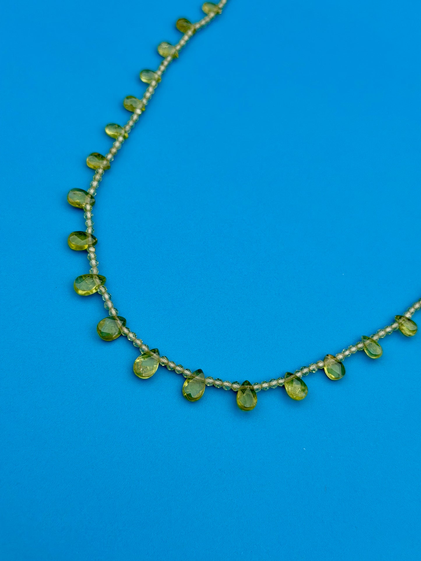 Peridot Briolette Strand