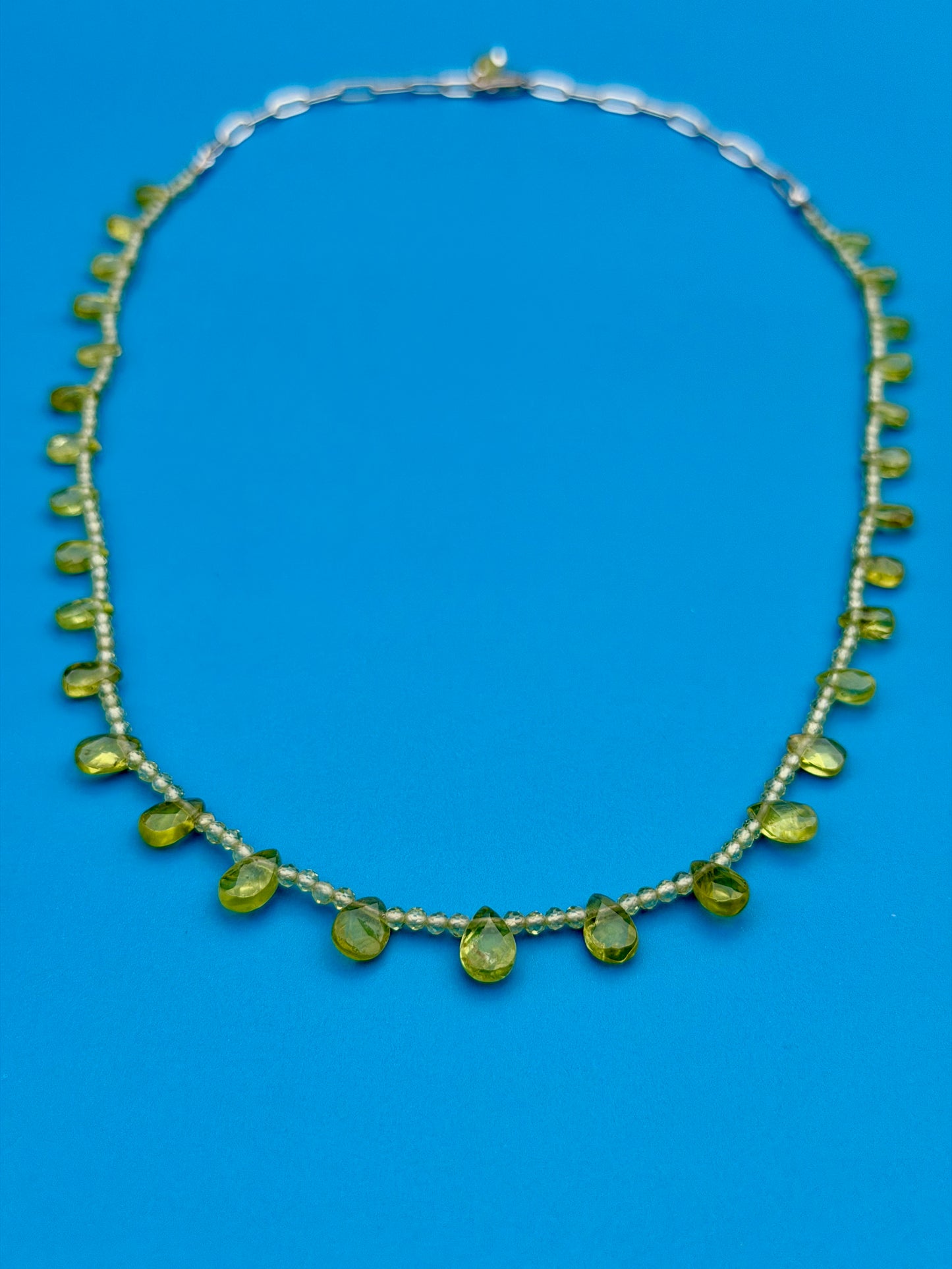 Peridot Briolette Strand
