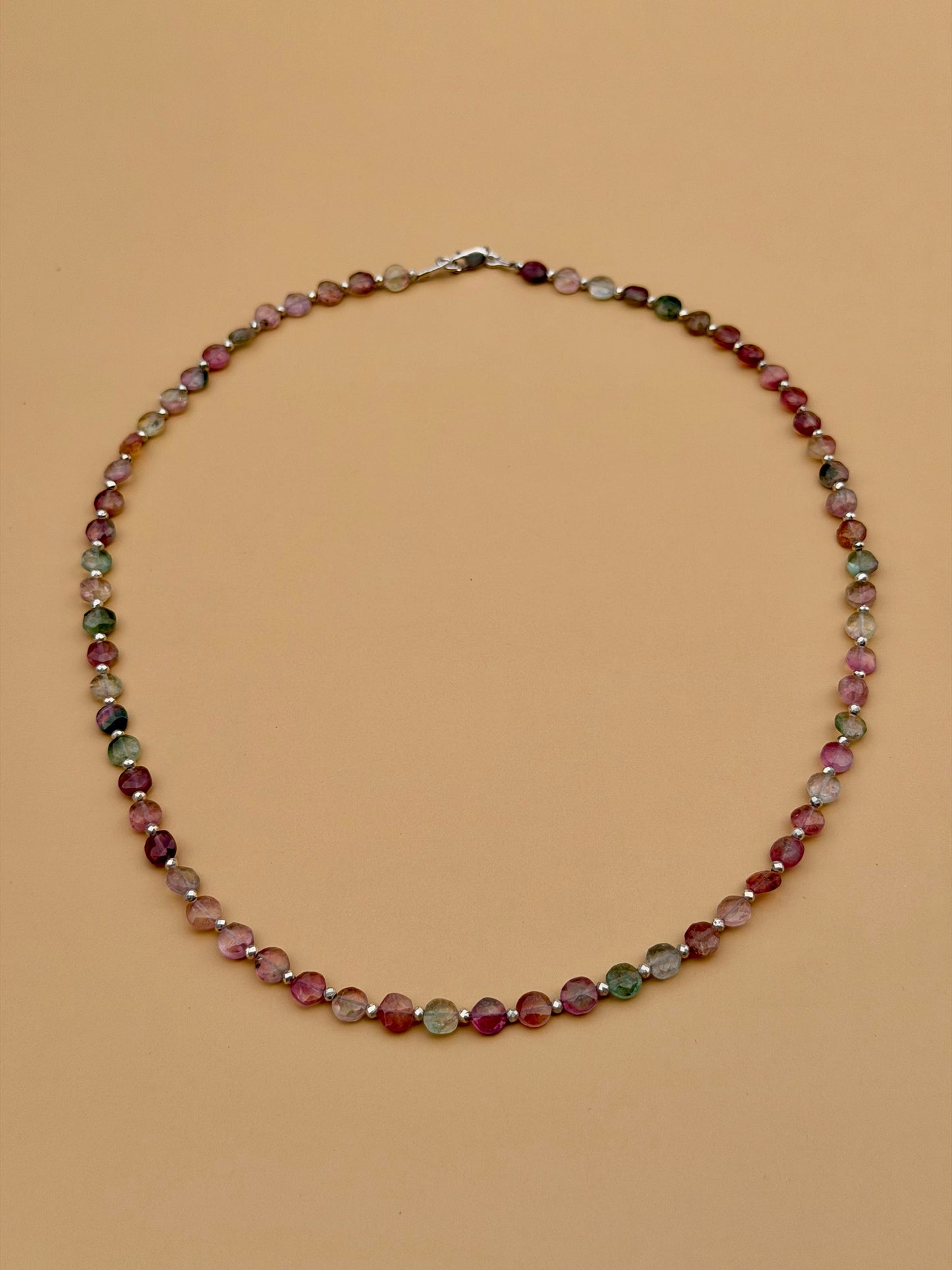 Watermelon Tourmaline Coin Grade AAA Strand