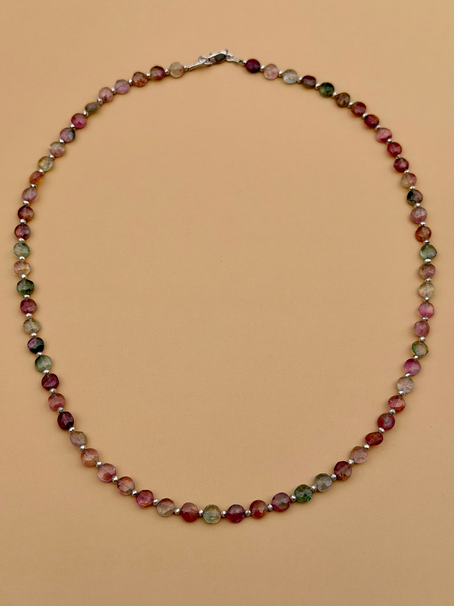 Watermelon Tourmaline Coin Grade AAA Strand