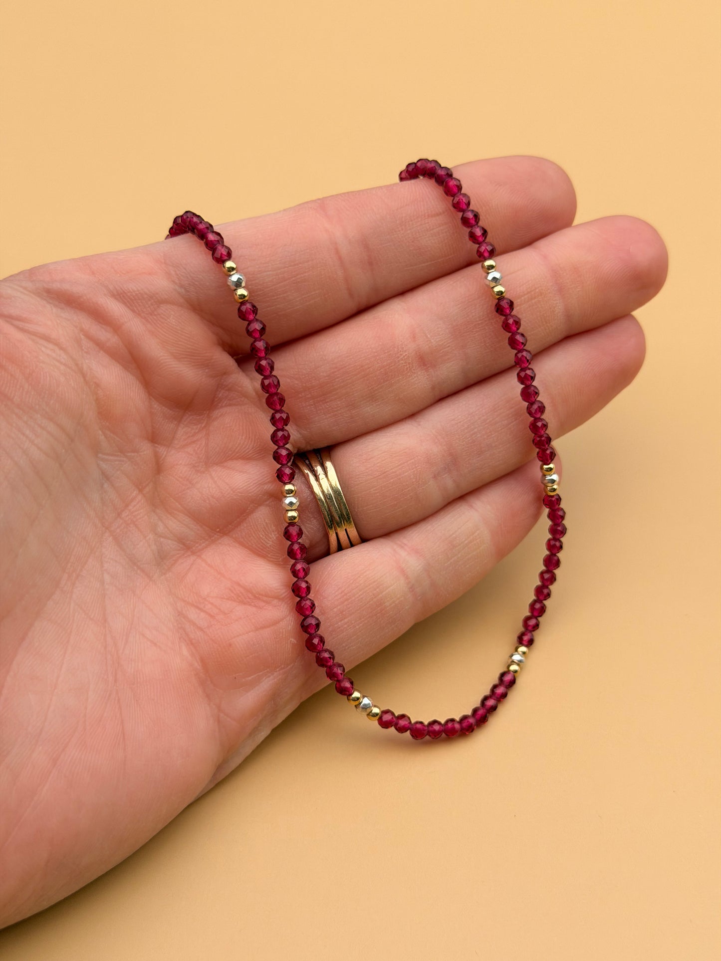 Two Tone Lab Ruby Strand