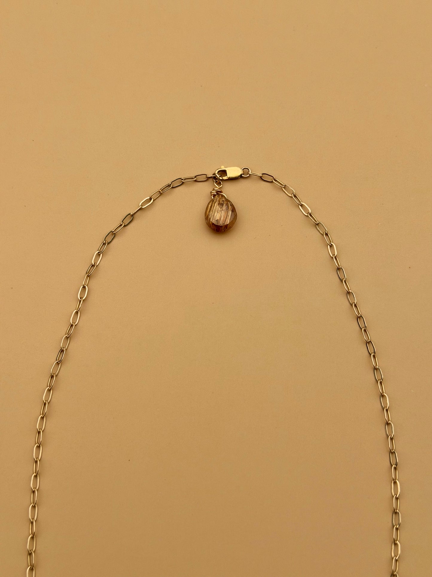 Gypsy Rutilated Quartz Gold Filled Necklace
