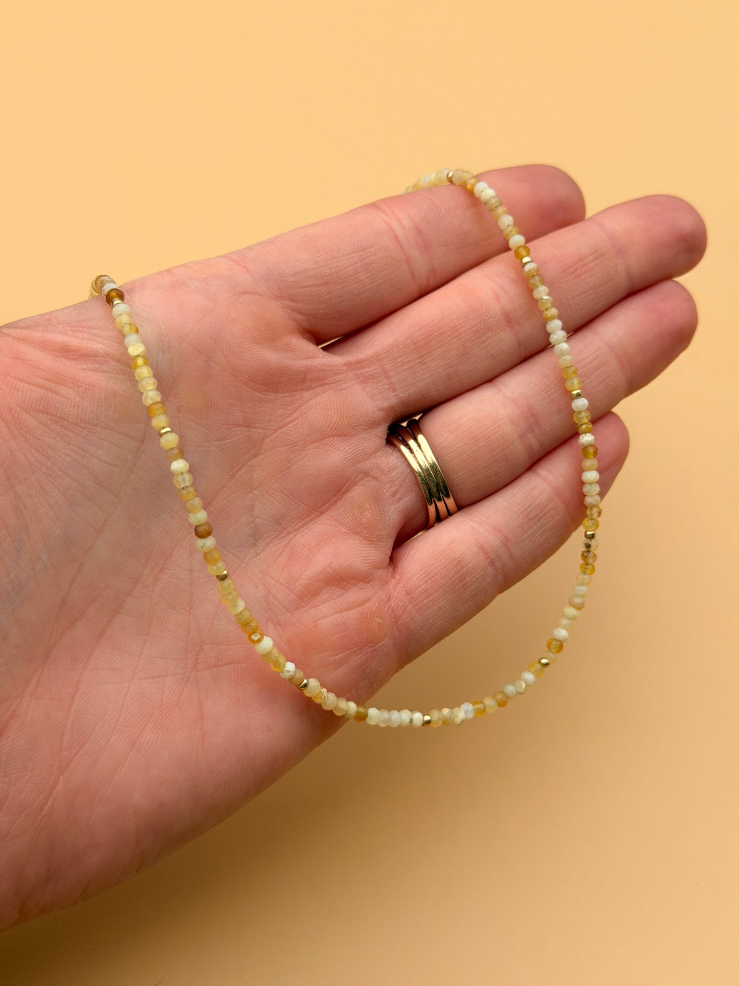 Yellow Garnet Strand