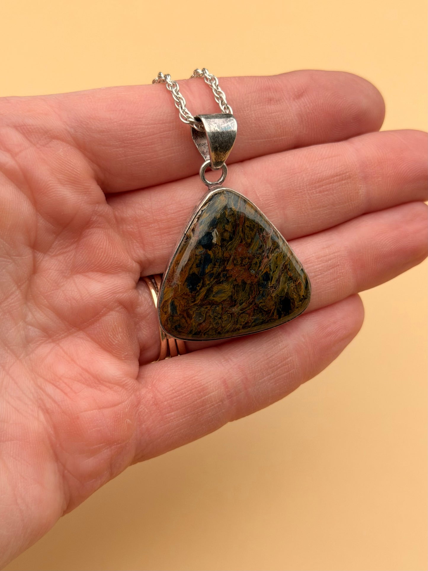 Pietersite Triangular Necklace