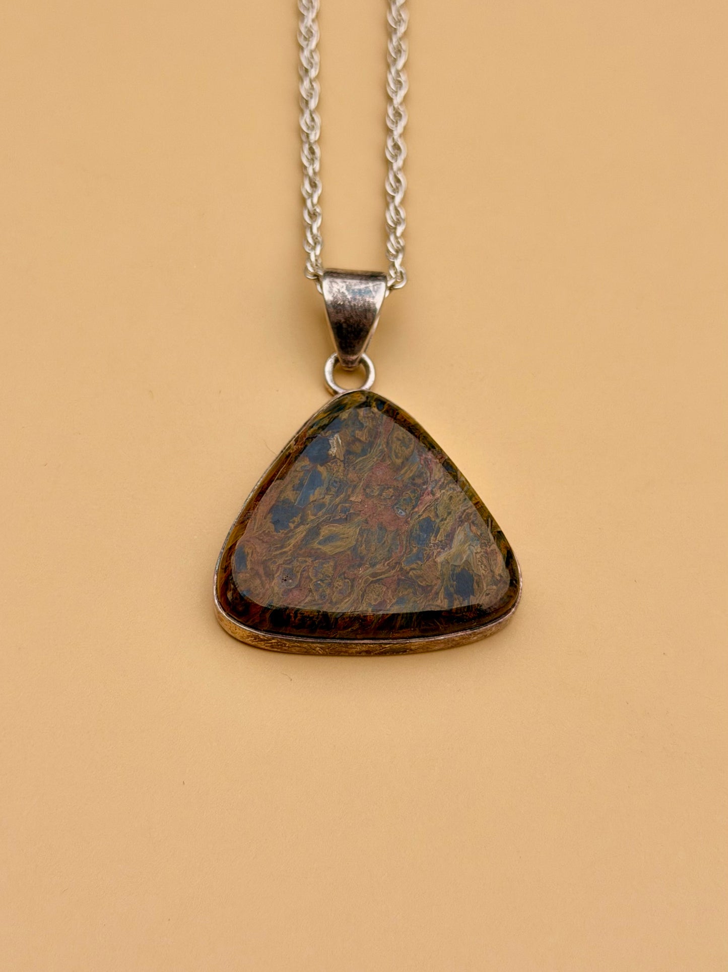 Pietersite Triangular Necklace