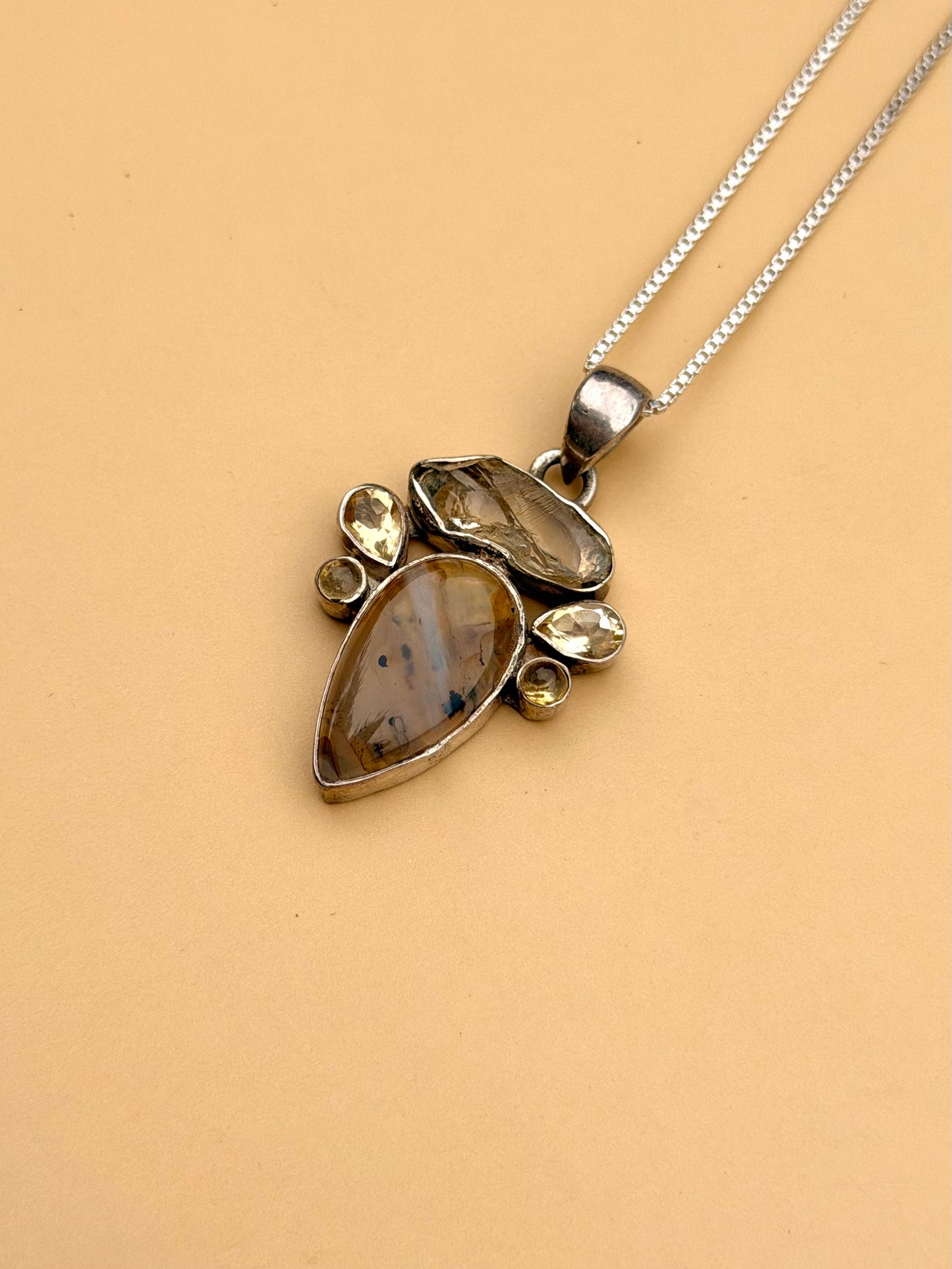 Agate & Citrine Necklace