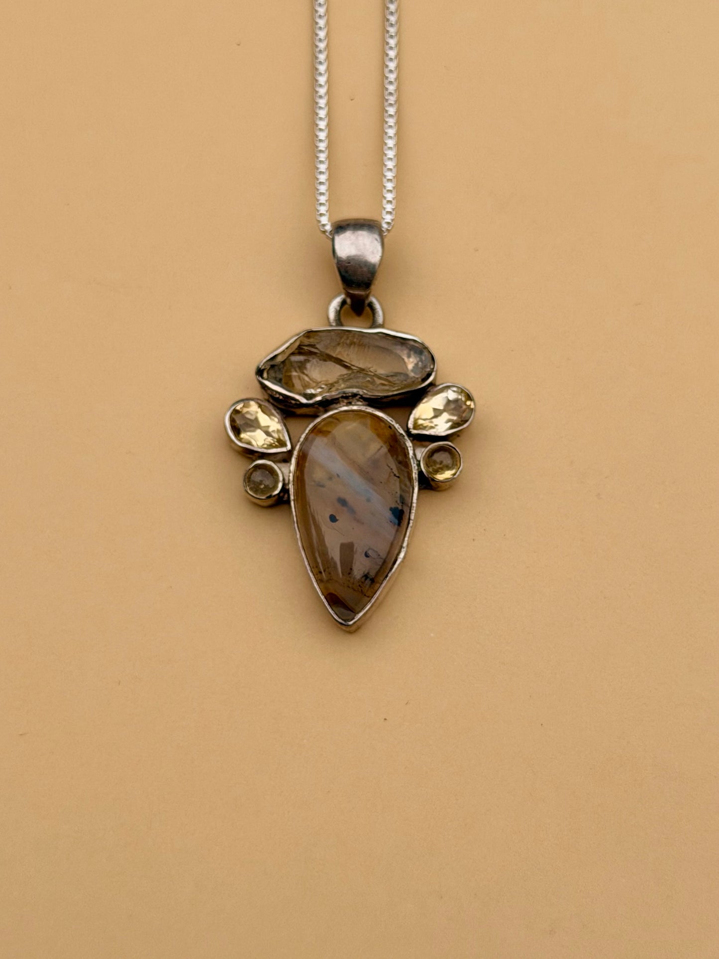 Agate & Citrine Necklace