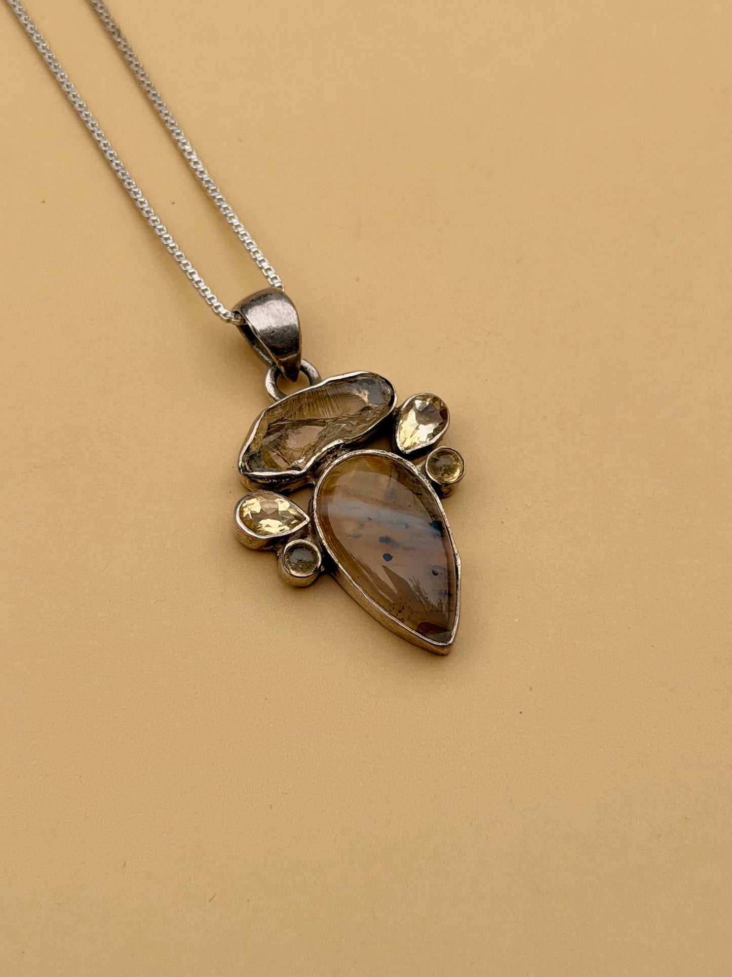Agate & Citrine Necklace