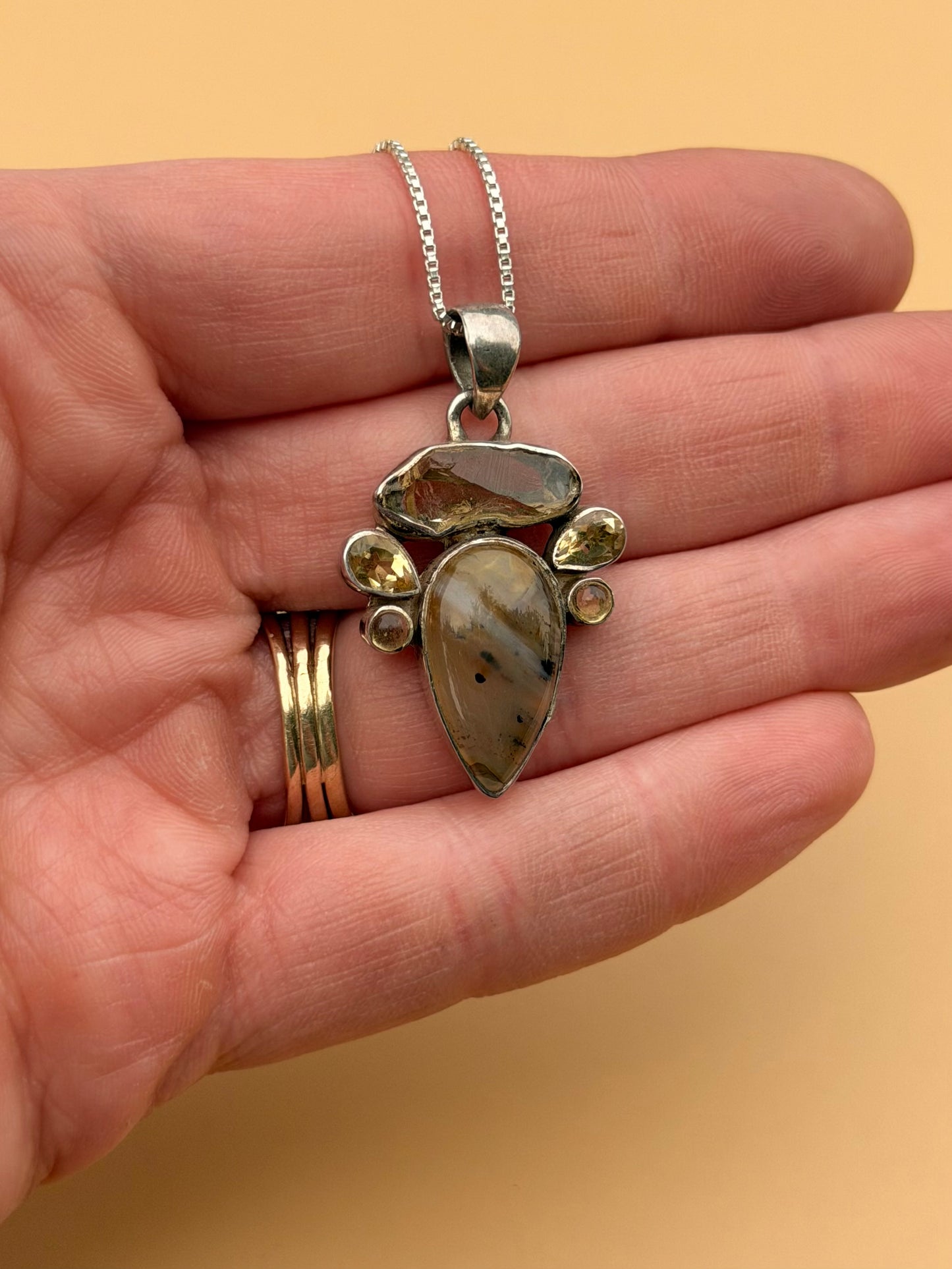 Agate & Citrine Necklace