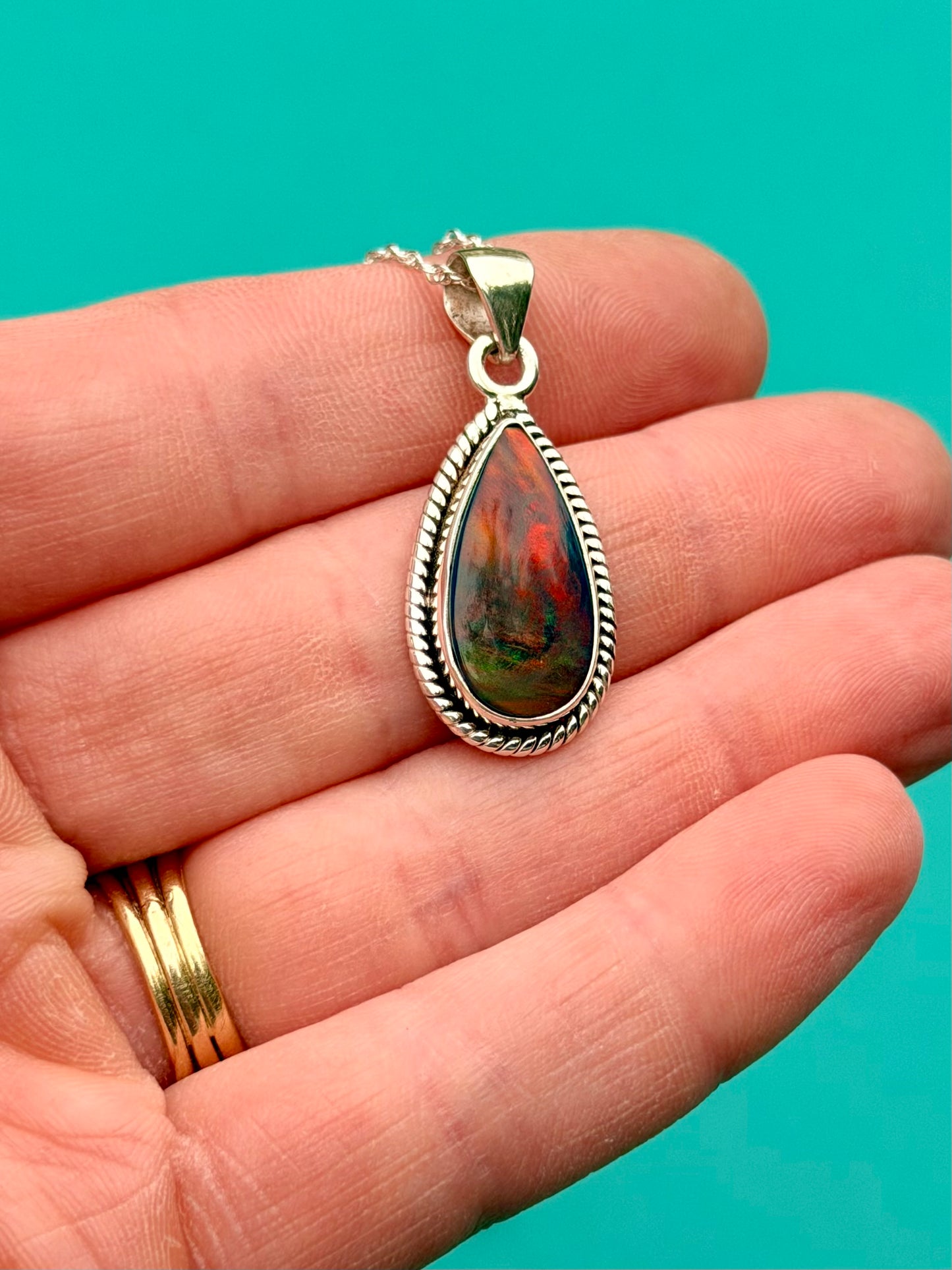Aurora Opal Necklace