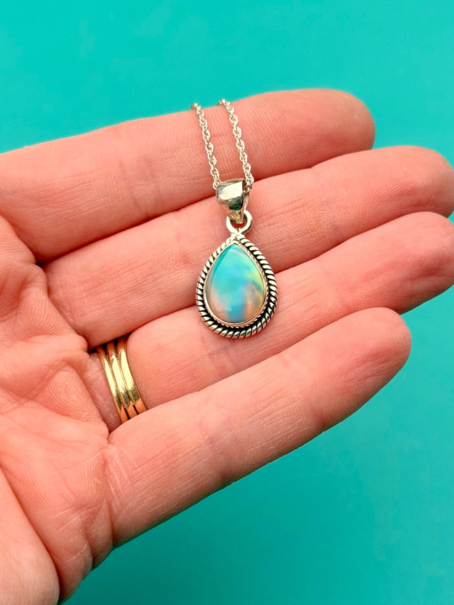 Aurora Opal Necklace