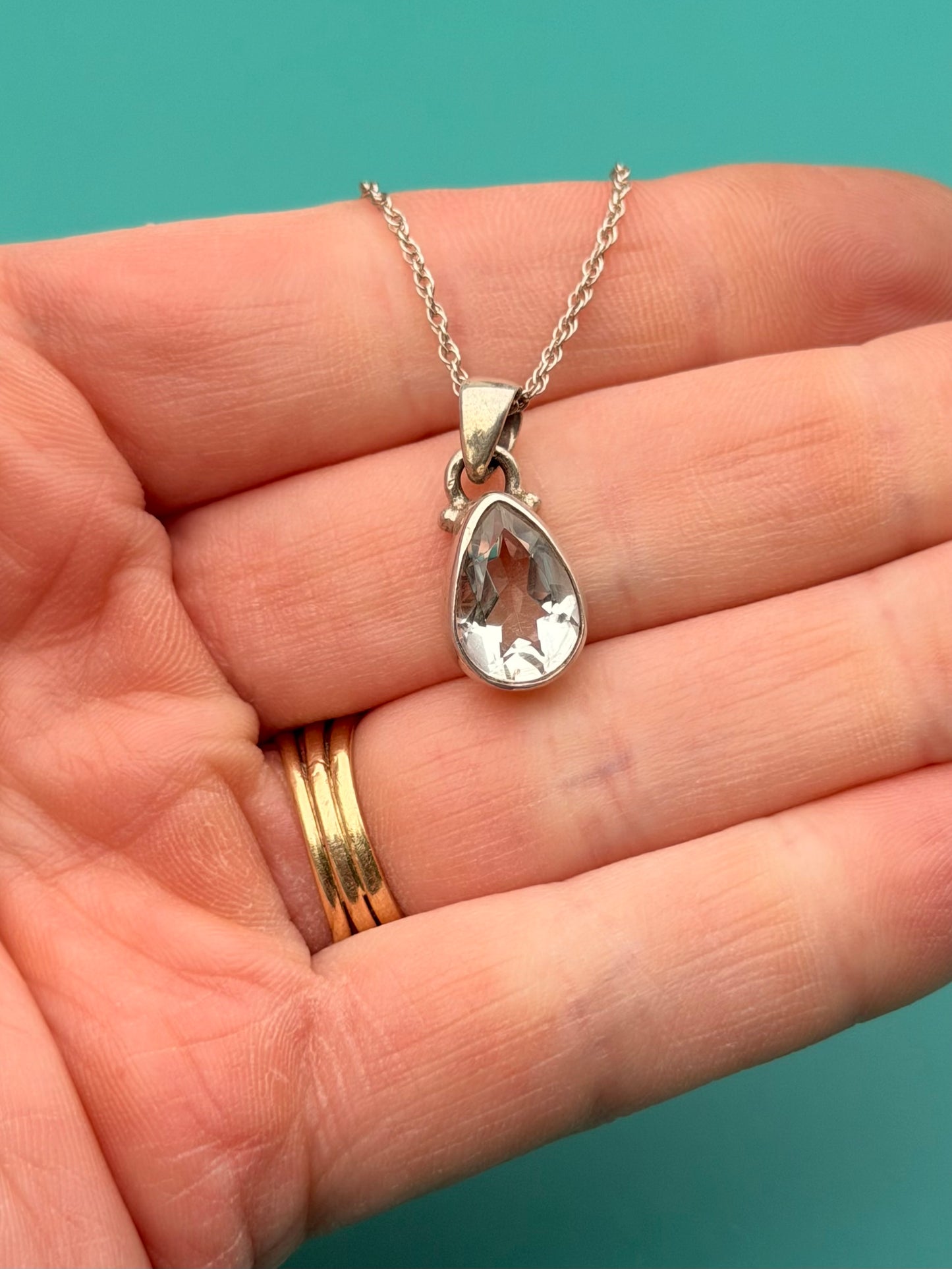 Faceted Quartz Everyday Stacker
