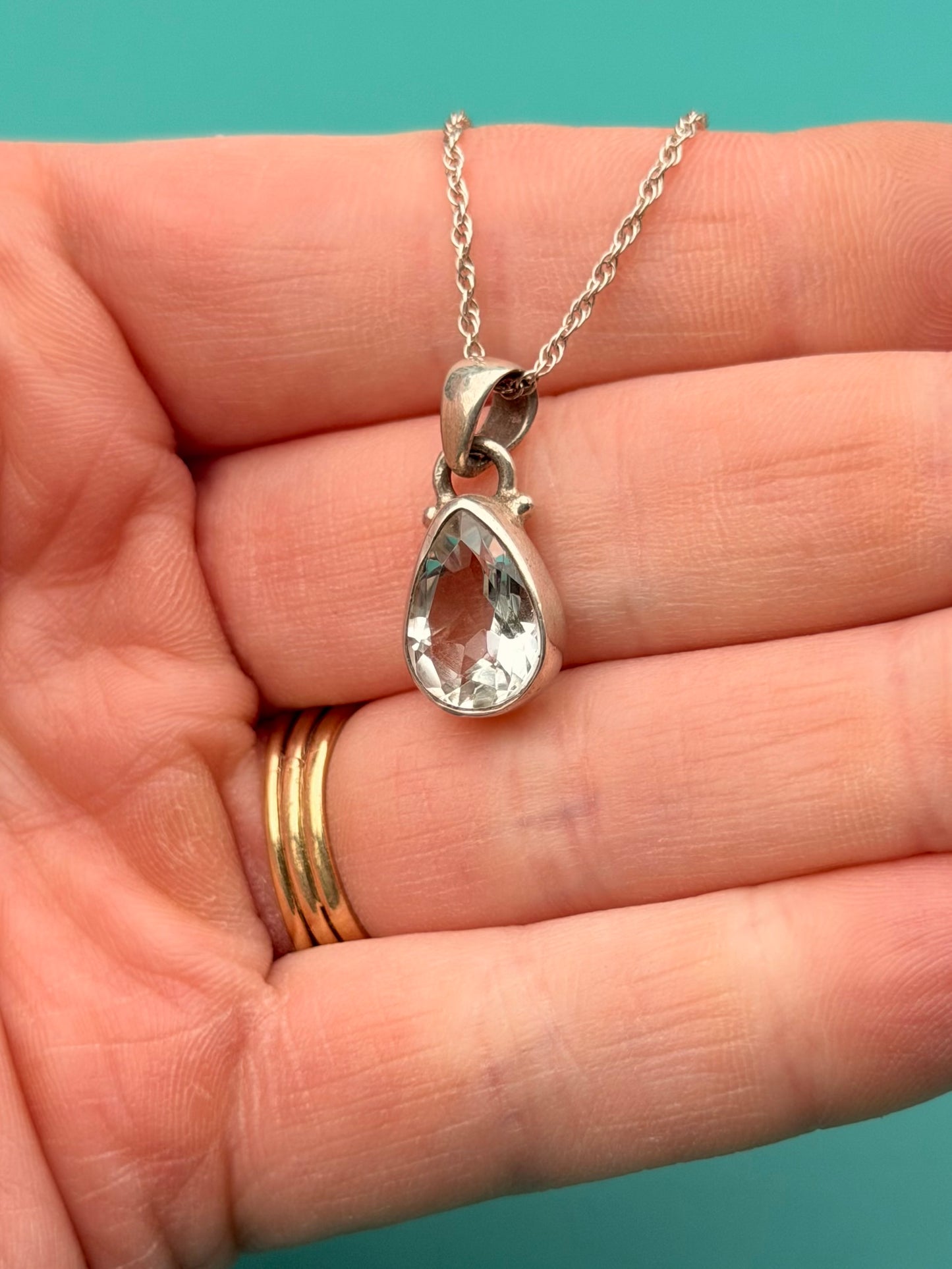 Faceted Quartz Everyday Stacker