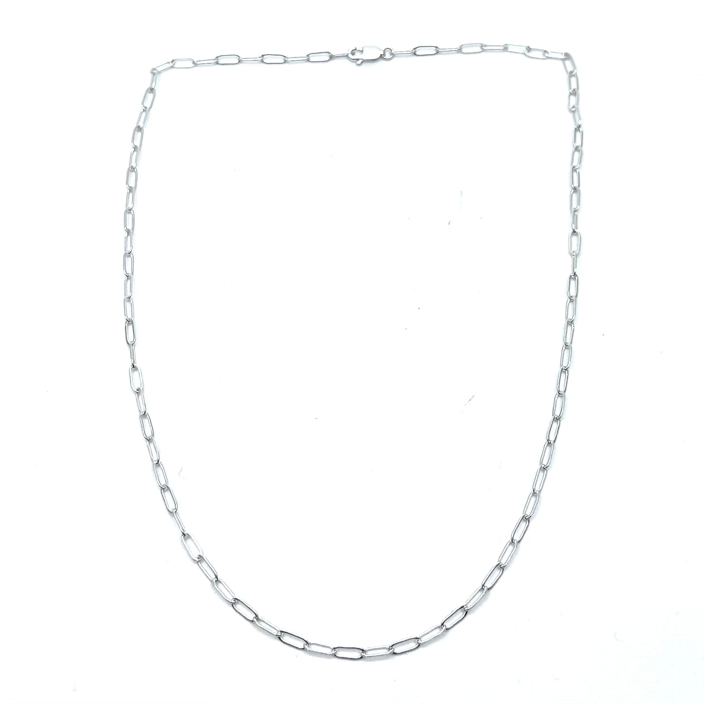 Silver Paperclip Necklace