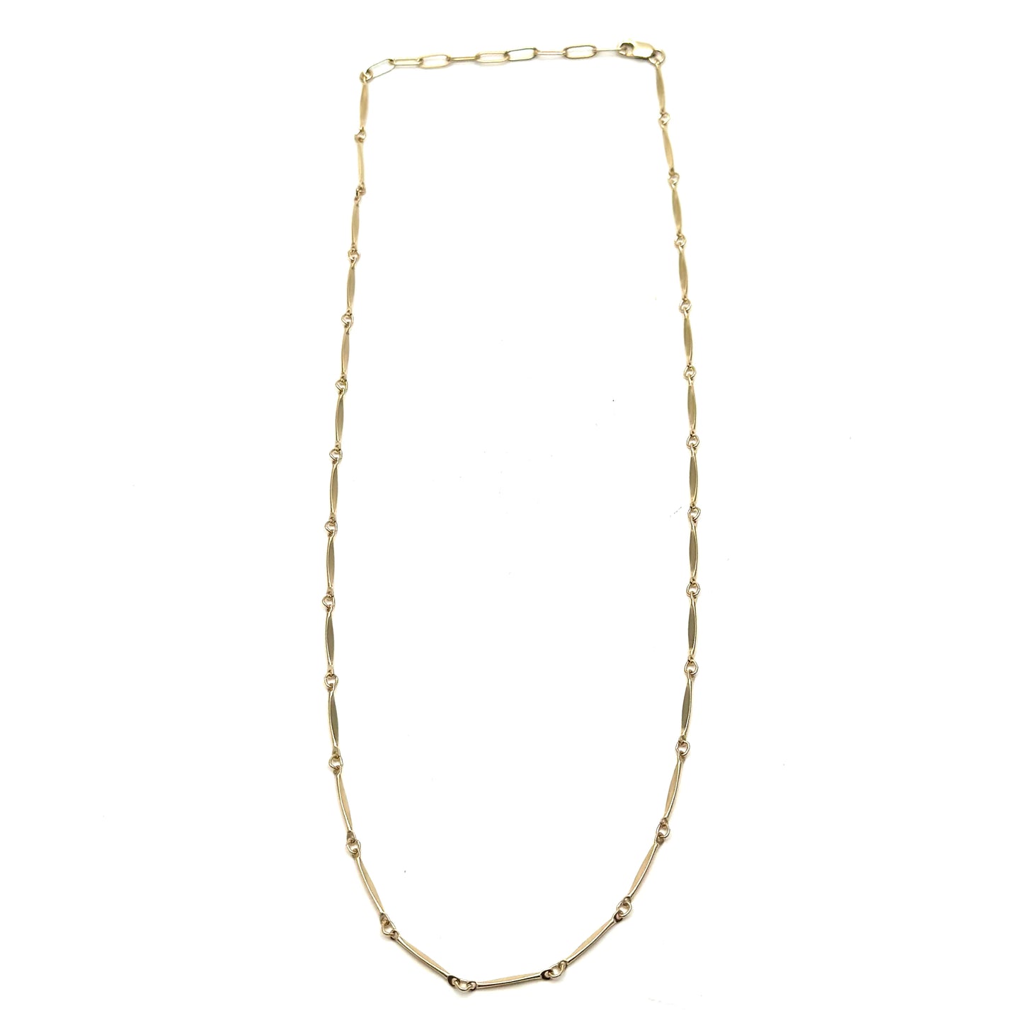 Load image into Gallery viewer, Gold Long Bar Necklace
