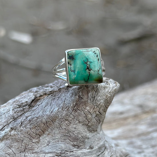 Turquoise Trails Ring Size 9.5