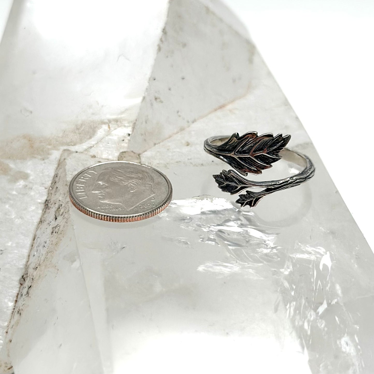 Load image into Gallery viewer, Leaf Ring- Silver
