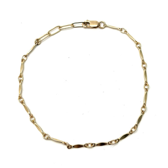 Gold Mini Bar Bracelet