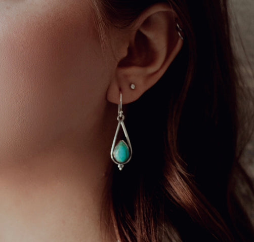 Load image into Gallery viewer, Evermore Turquoise Earrings

