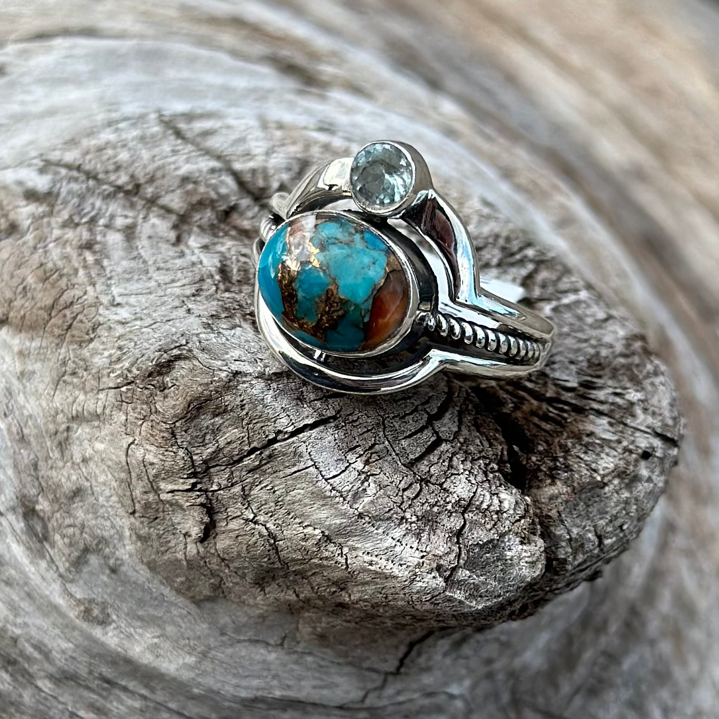 Load image into Gallery viewer, Southwest Turquoise Ring
