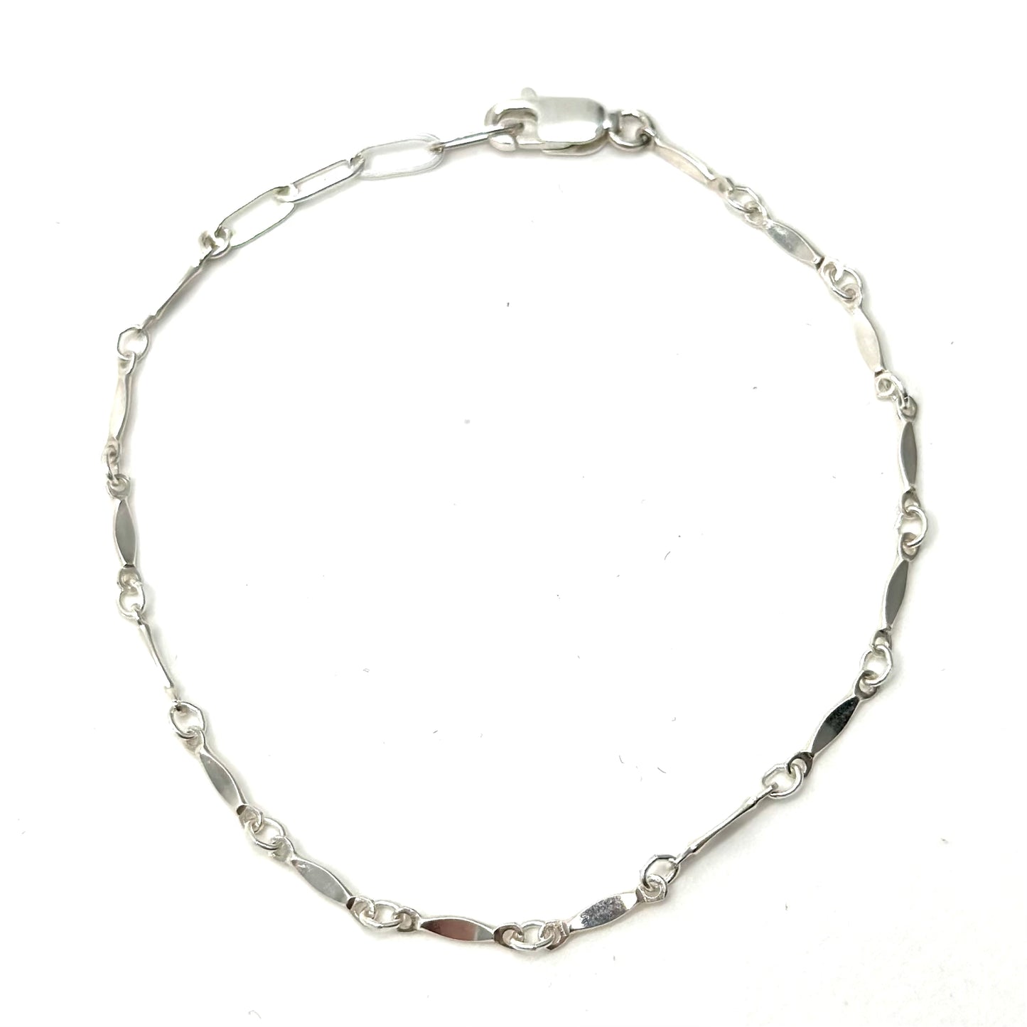Silver Mini Bar Bracelet