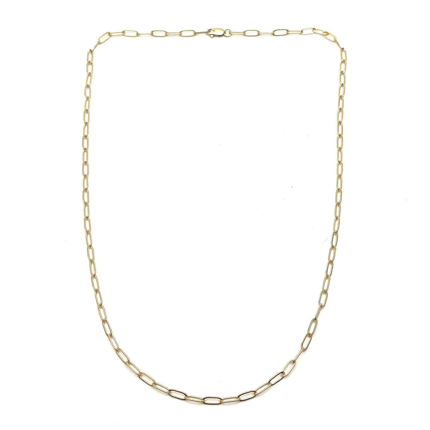 Load image into Gallery viewer, Gold Paperclip Necklace
