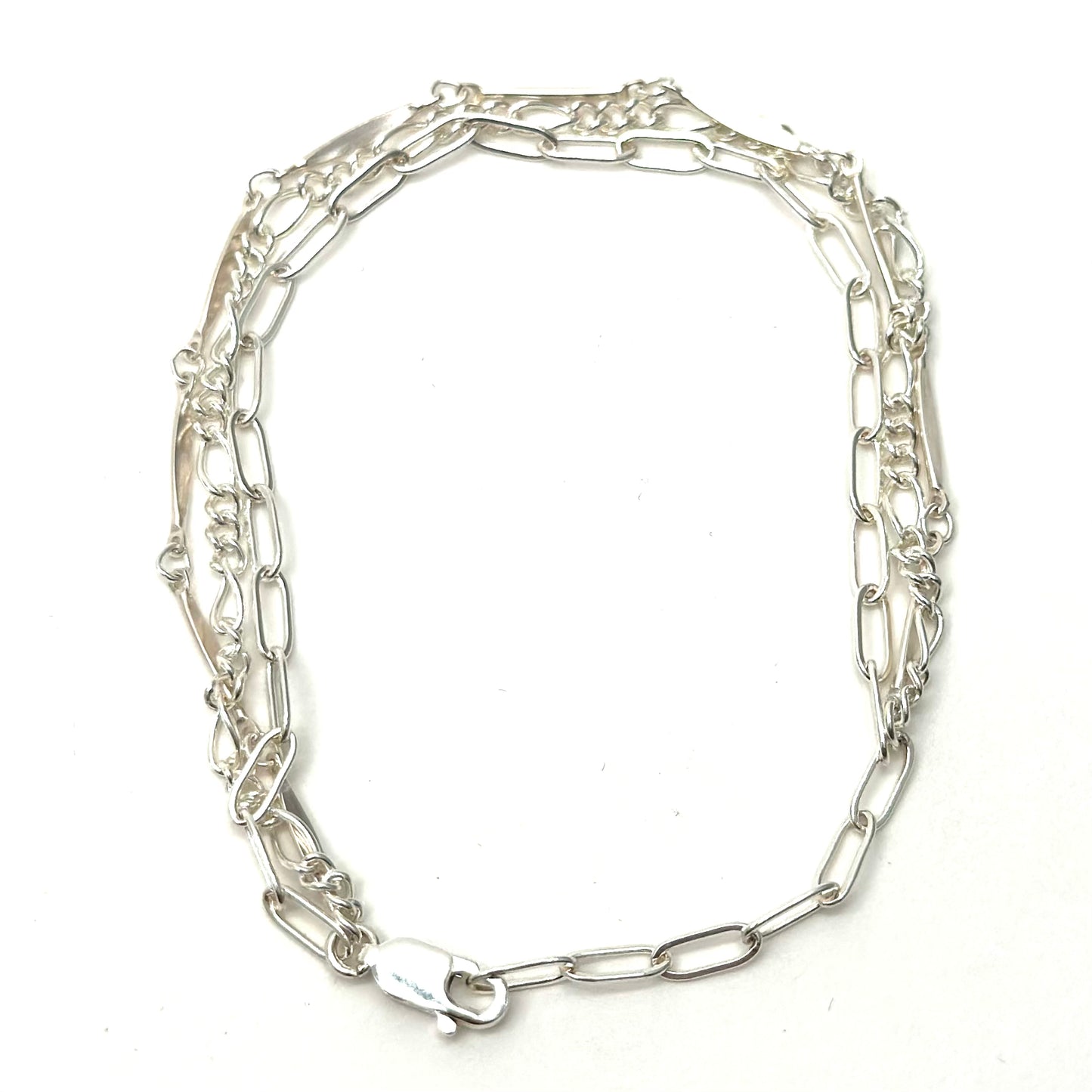 Lana Silver 3-Layer Chain Bracelet